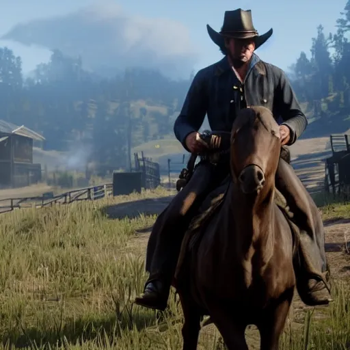 Prompt: red dead redemption 2 gameplay