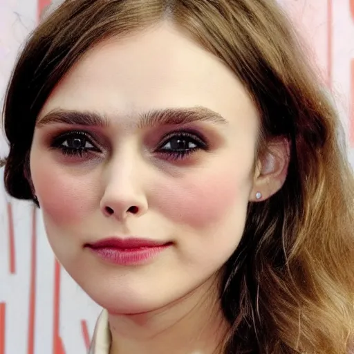 Image similar to elizabeth olsen mixed with keira knightley