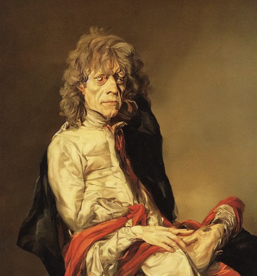 Prompt: A portraiture of Klaus Kinski painted by Hyacinthe Rigaud