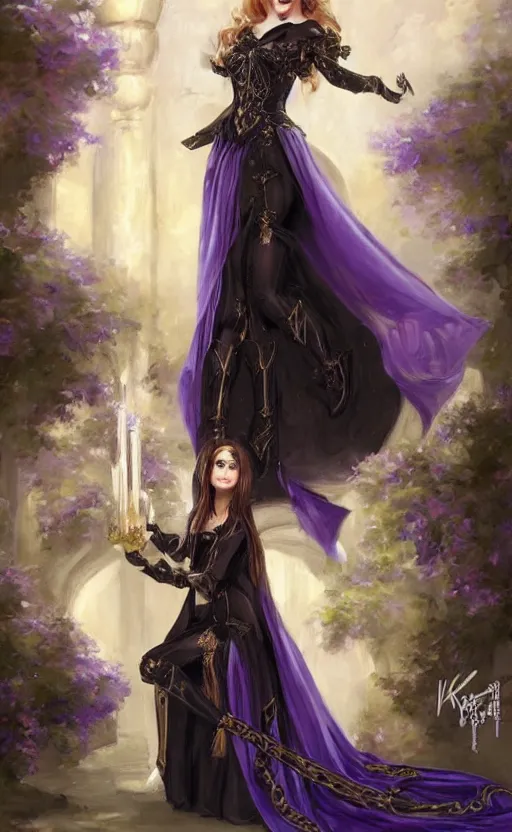 Image similar to Alchemy Imperial Princess knight gothic girl. By Konstantin Razumov, highly detailded