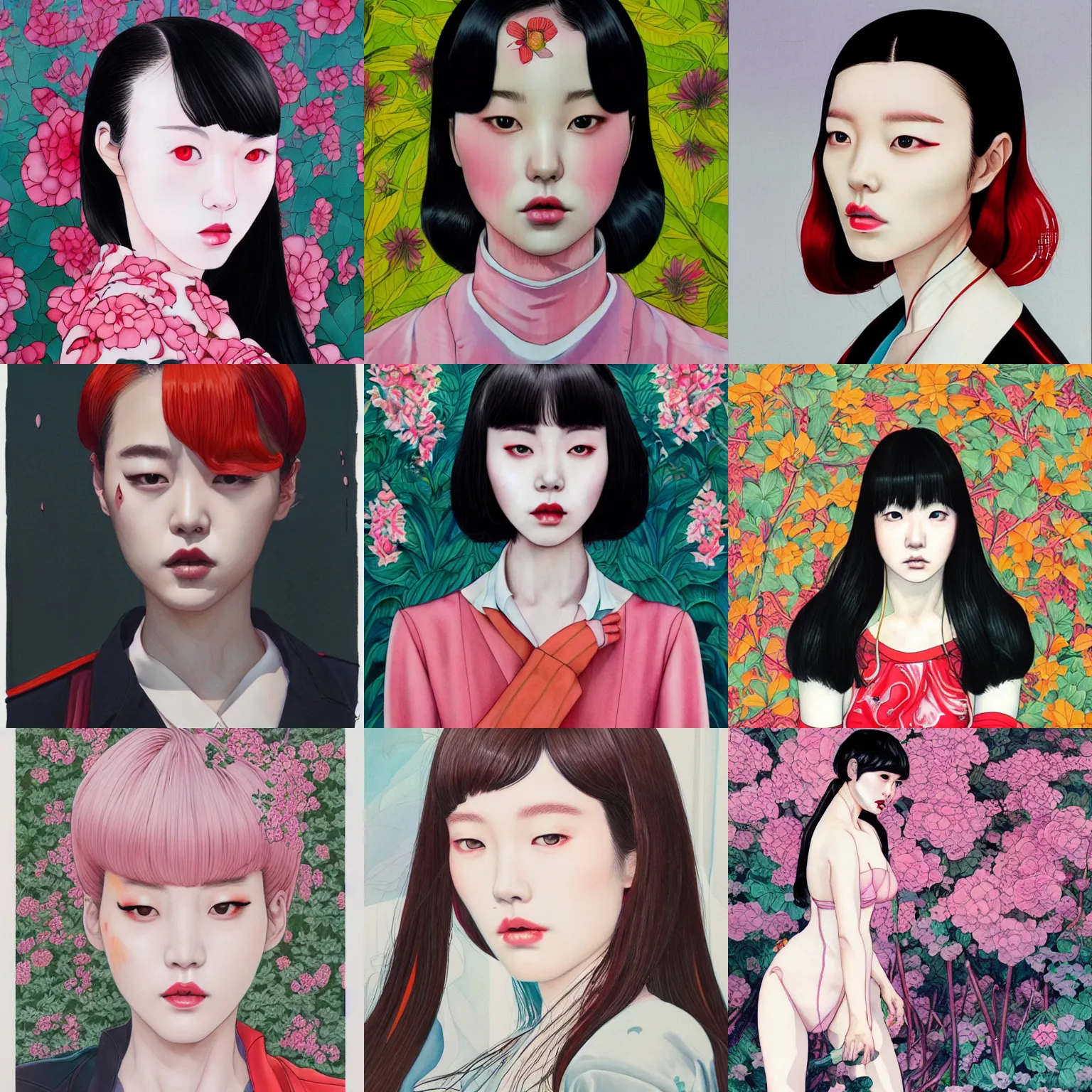 Image similar to lee jin - eun by martine johanna, rule of thirds, seductive look, beautiful