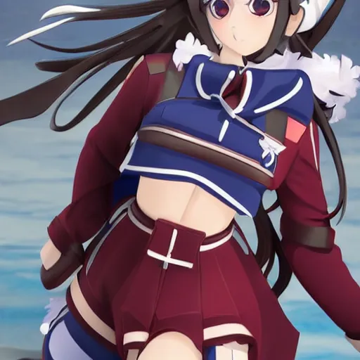 Prompt: beautiful and gorgeous northern princess from the franchise kantai collection ( 2 0 1 7 )