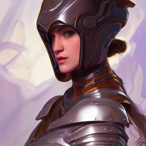 Prompt: portrait of bella poarch wearing a skintight knight armor, intricate, elegant, highly detailed, digital painting, artstation, concept art, smooth, sharp focus, illustration, art by artgerm and greg rutkowski and alphonse mucha, 8 k