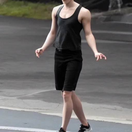 Image similar to emma watson extremely muscular