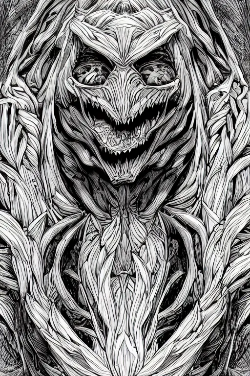 Prompt: vegetable monster anime male, symmetrical, highly detailed, digital art, sharp focus, trending on art station