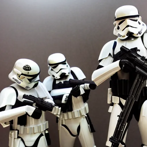 Image similar to jon youshaei being captured by stormtroopers, highly detailed, high definition, ultra realistic