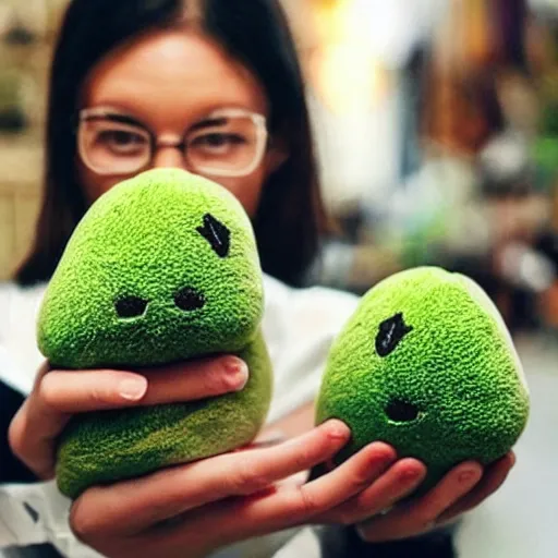 Image similar to ! dream a photo of a cute avocado plushie, real trending on instagram image