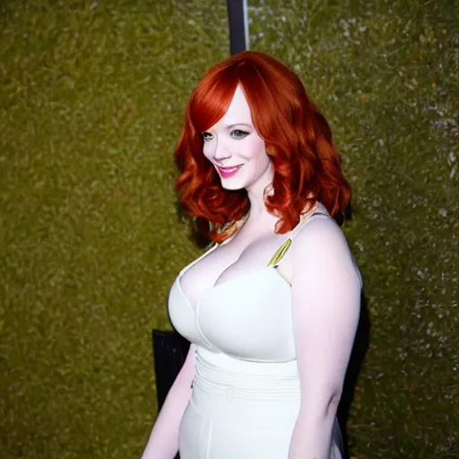 Image similar to average photo of 25 year Christina Hendricks 8k