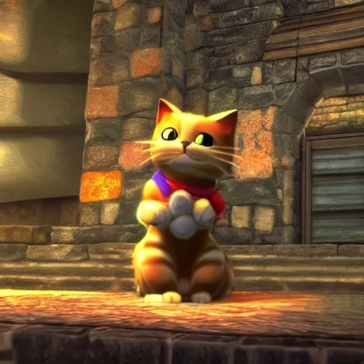 Image similar to A cat in Super Smash Ultimate HDR