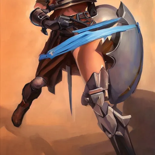 Image similar to greg manchess portrait painting of partially armored female link from legend of zelda as overwatch character, medium shot, asymmetrical, profile picture, organic painting, sunny day, matte painting, bold shapes, hard edges, street art, trending on artstation, by huang guangjian and gil elvgren and sachin teng