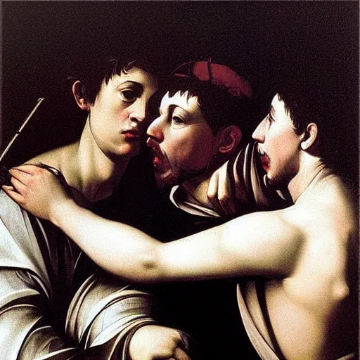 Image similar to caravaggio amor vincit omnia