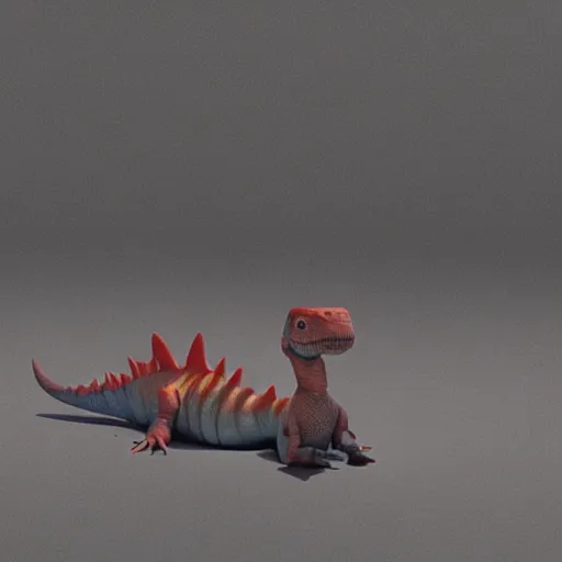 Prompt: photography, 3 d render, a cellphone dinosaur, sand