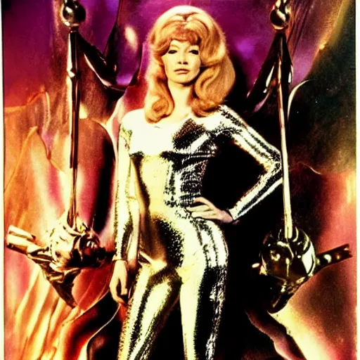 Image similar to cate blanchett as barbarella (1968),poster