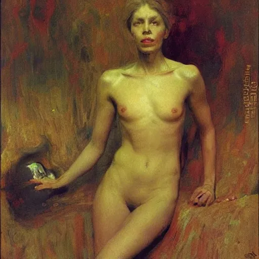 Image similar to alien by ilya repin