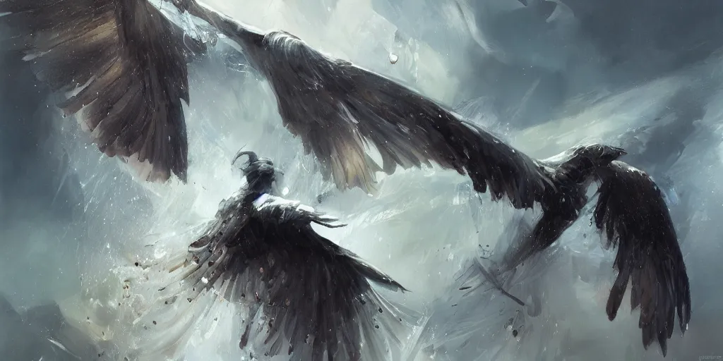 Prompt: highly detailed beautiful oil painting of wings, splash, sharp focus, dramatic, dynamic lighting, elegant, harmony, beauty, masterpiece, by riccardo federici, by james jean, by craig mullins, by jeremy mann, by makoto shinkai, by krenz cushart, by greg rutkowski, illustration, ink draw, pen