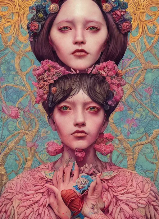 Image similar to beautiful girl : : by martine johanna and simon stalenhag and chie yoshii and casey weldon and guillermo del toro : : ornate, dynamic, particulate, rich colors, intricate, elegant, highly detailed, centered, artstation, smooth, sharp focus, octane render, 3 d