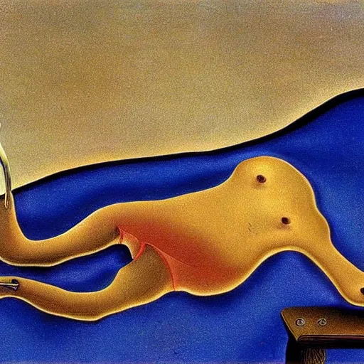 Image similar to the persistence of memory painted by Salvador Dali