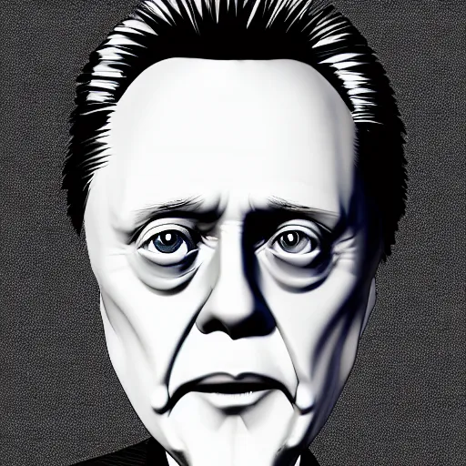 Image similar to christopher walken as a hanna barbara cartoon, trending on artstation