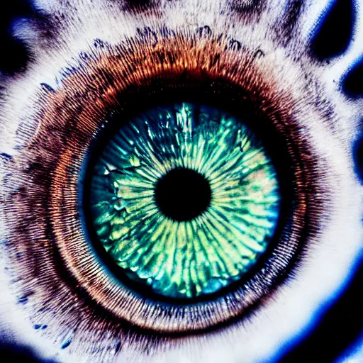 Image similar to a close up a dragons eye