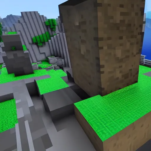Prompt: danny phantom spotted in a minecraft