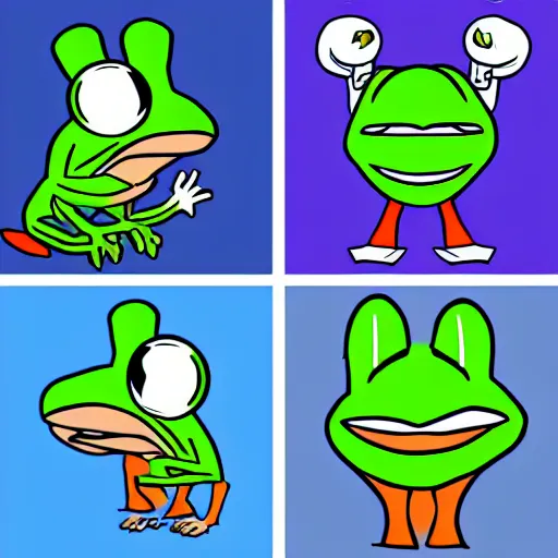 Image similar to twitch emote, Pepe the frog, 2d emote, feelsbadman