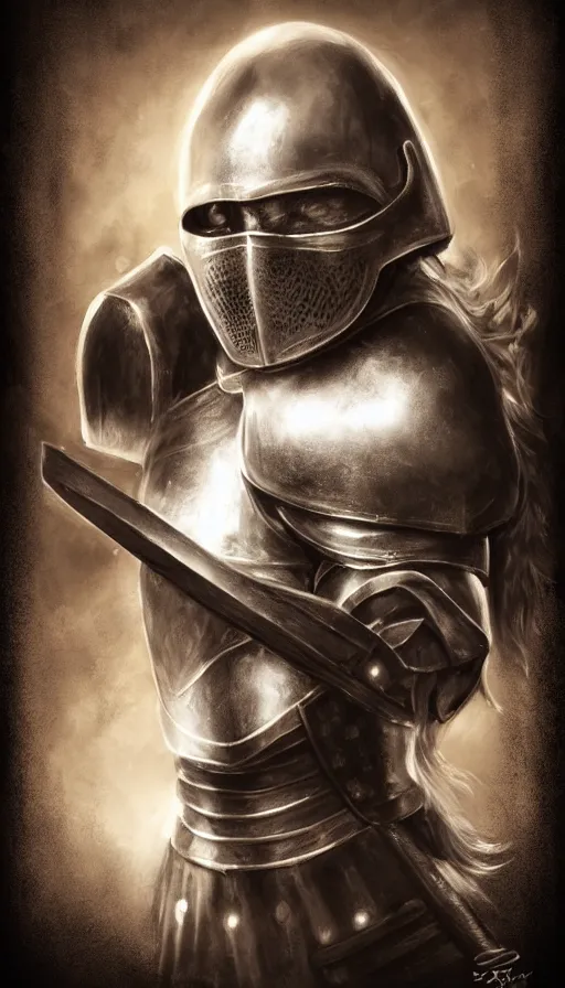 Image similar to warrior knight portrait