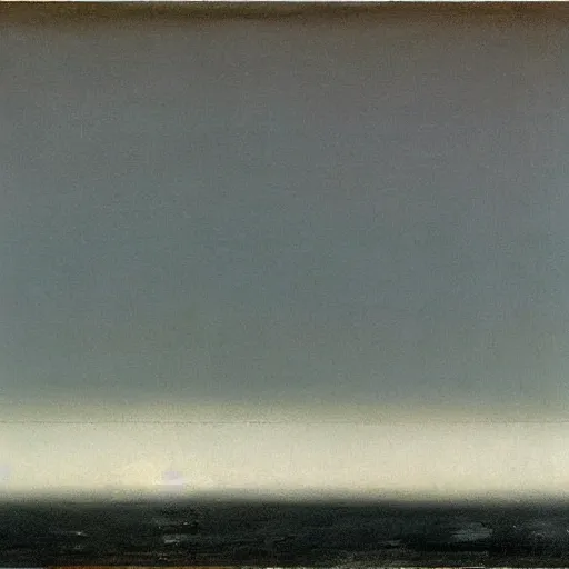 Image similar to the abstract painting'arctic void ', by caspar david friedrich, by rothko