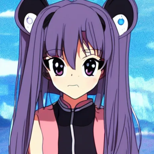 Prompt: ariana grande as an anime protagonist