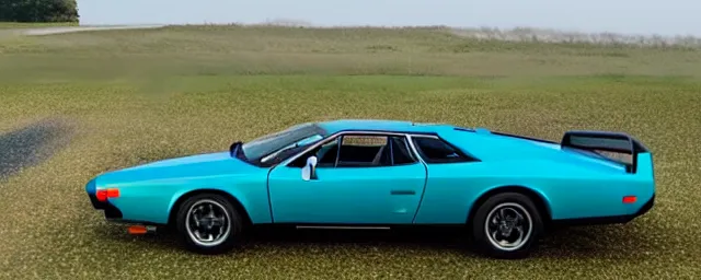 Image similar to a single 1 9 7 6 lotus esprit and 1 9 6 9 dodge charger hybrid, dslr