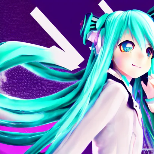 Image similar to hatsune miku detailed illustration, high quality, 4 k digital art,