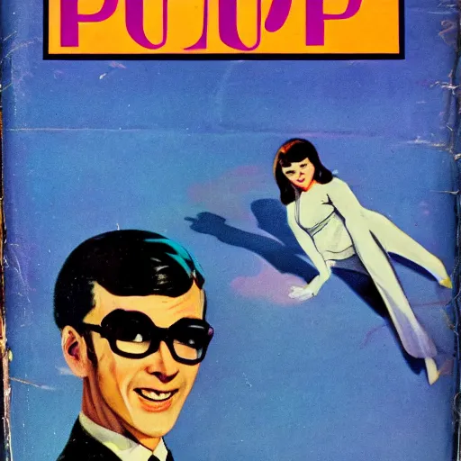 Prompt: 1960s pulp book cover