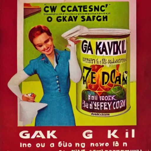 Image similar to advertisement for GAK