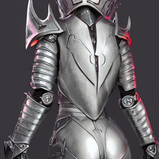 Image similar to stunning cinematic back end shot of a beautiful female knight, but as an anthropomorphic female dragon, well designed highly detaile cute female robot dragon head with slick LED eyes, looking back at the camera, well armored, sharp claws, HD octane render, fantasy, furry art, Artstation, Deviantart, Furaffinity