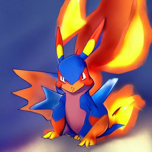 Drawing MEGA Charizard XY Pokemon FUSION 