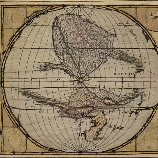 Prompt: https : / / images. app. goo. gl / bjtj 7 cwjie 7 qf 9 tm 9, in style of 1 7 th century map, high accuracy, based on geographical map,