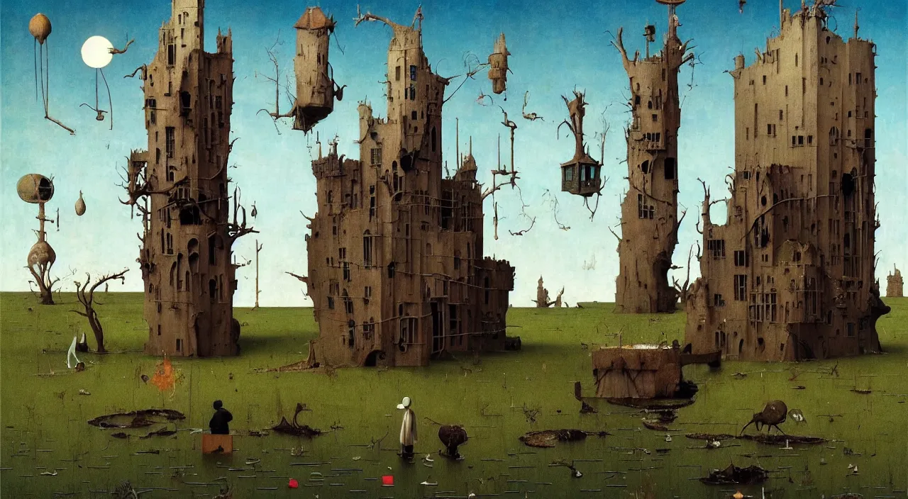 Image similar to single flooded simple!! bone! tower anatomy, very coherent and colorful high contrast masterpiece by norman rockwell franz sedlacek hieronymus bosch dean ellis simon stalenhag rene magritte gediminas pranckevicius, dark shadows, sunny day, hard lighting