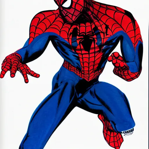 Image similar to colored pencils sketch of spiderman miles morales by todd mcfarlane