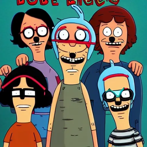 Prompt: Movie poster for Bob's Burgers directed by Tim Burton