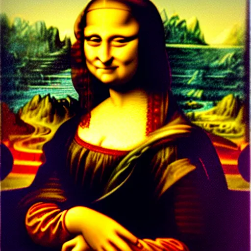 Image similar to mona lisa cartoon