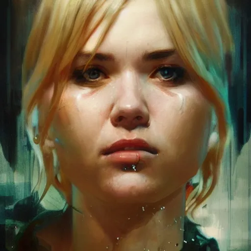 Prompt: hanna montana, full figure, hyperrealistic portrait, bladerunner street, art of elysium by jeremy mann and alphonse mucha, fantasy art, photo realistic, dynamic lighting, artstation, poster, volumetric lighting, very detailed face, 4 k, award winning