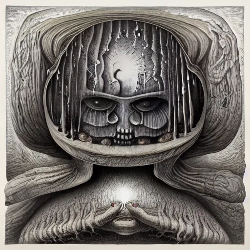 Image similar to album cover art, by mark ryden, by hr giger, hd, hyper detailed, 4 k