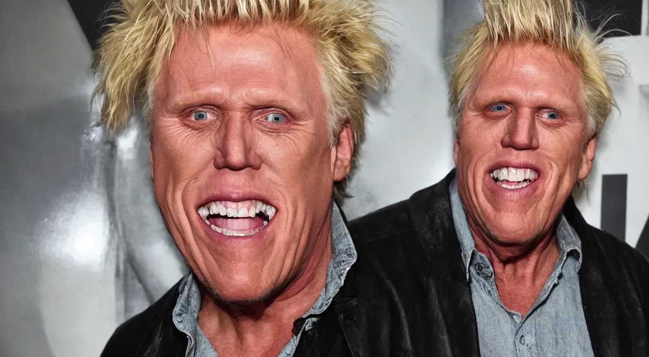 Image similar to gary busey in the apocalypse