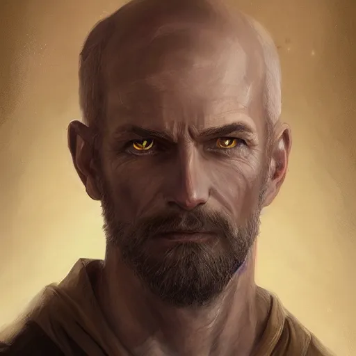 Prompt: a detailed matte head - on portrait painting of an middle - aged half - tiefling nobleman with golden eyes and short well kept hair, by charlie bowater, lise deharme, wlop, tending on arstation, dungeons and dragon, dnd, pathfinder, fanart, oil on canvas