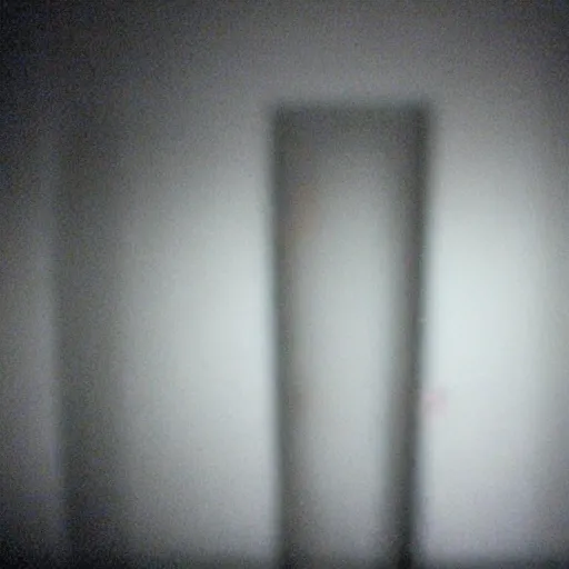 Prompt: insane nightmare, no light, everything is blurred, creepy shadows, TV white noise , very poor quality of photography, 2 mpx quality, grainy picture