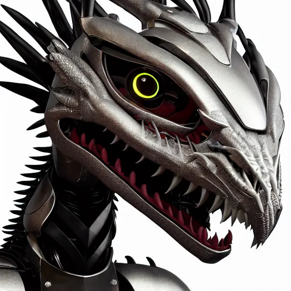 Image similar to close up headshot of a cute beautiful stunning anthropomorphic female robot dragon, with sleek silver metal armor, glowing OLED visor, facing the camera, looking at you, high quality dragon maw open and about to eat you, food pov, the open maw being highly detailed and soft, soft tongue, detailed esophagus, highly detailed digital art, furry art, anthro art, sci fi, warframe art, destiny art, high quality, 3D realistic, dragon mawshot, maw art, pov furry art, furry mawshot, macro art, dragon art, Furaffinity, Deviantart, Eka's Portal, G6