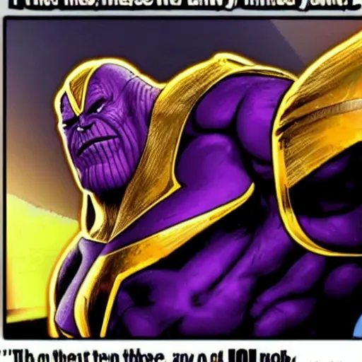 Image similar to a meme of thanos with the text inevitable at the bottom