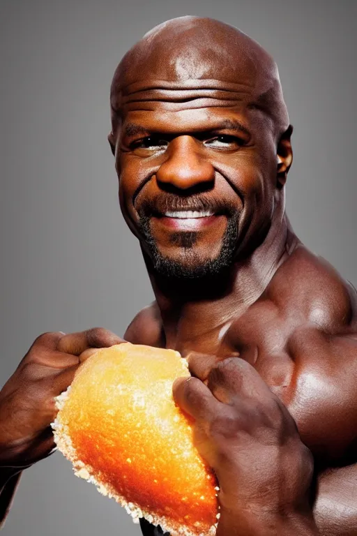 Image similar to 📷 terry crews is jelly, made of food, head portrait, dynamic lighting, 4 k