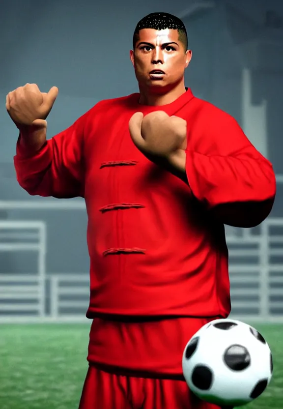 Image similar to ronaldo nazario in kung fu soccer