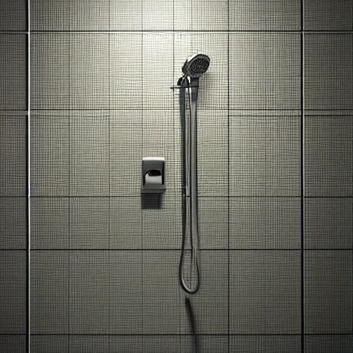 Image similar to still photo of a japanese shower, highly detailed, photorealistic portrait, bright studio setting, studio lighting, crisp quality and light reflections, unreal engine 5 quality render