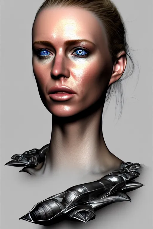 Prompt: epic professional digital airbrush of gorgeous attractive female irish supermodel starship military officer, by leesha hannigan, iris van herpen, artstation, cgsociety, wlop, epic, much wow, much detail, gorgeous, detailed, masterpiece
